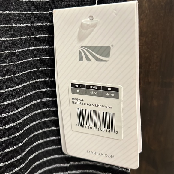 Marika 27” Seamless High Waist Dip Dye Leggings Size XL Charcoal, Navy Black NWT - Picture 5 of 8